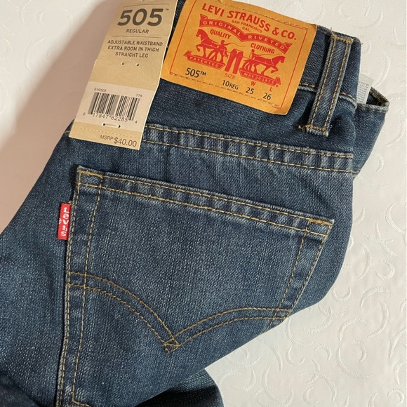 Levi's Men's Dark Blue Straight Jeans - Picture 2 of 3